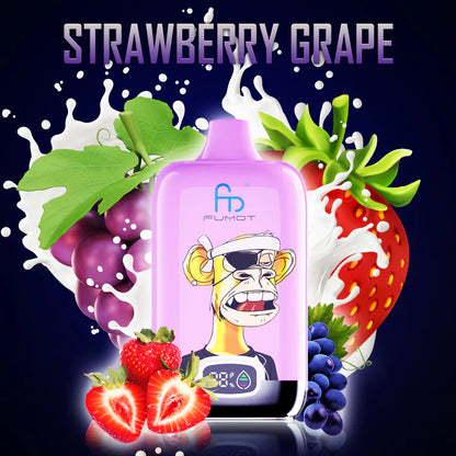 Fumot RandM Digital Box 12000 Disposable Vape 20mg Wholesale Strawberry Grape