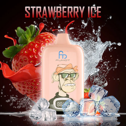 Fumot RandM Digital Box 12000 Disposable Vape 20mg Wholesale Strawberry Ice