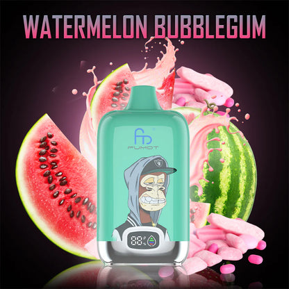 Fumot RandM Digital Box 12000 Disposable Vape 20mg Wholesale Watermelon Bubblegum