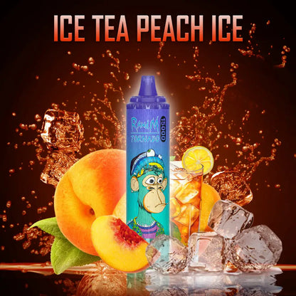 Fumot RandM Tornado 15000 15K Puffs Disposable Vape 20mg Ice Tea Peach Ice