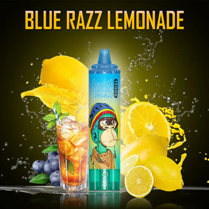Fumot RandM Tornado 15000 15K Puffs Disposable Vape 20mg Wholesale Blue Razz Lemonade