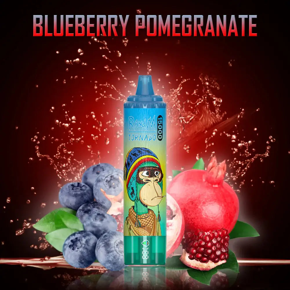 Fumot RandM Tornado 15000 15K Puffs Disposable Vape 20mg Wholesale Blueberry Pomegranate