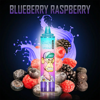 Fumot RandM Tornado 15000 15K Puffs Disposable Vape 20mg Wholesale Blueberry Raspberry