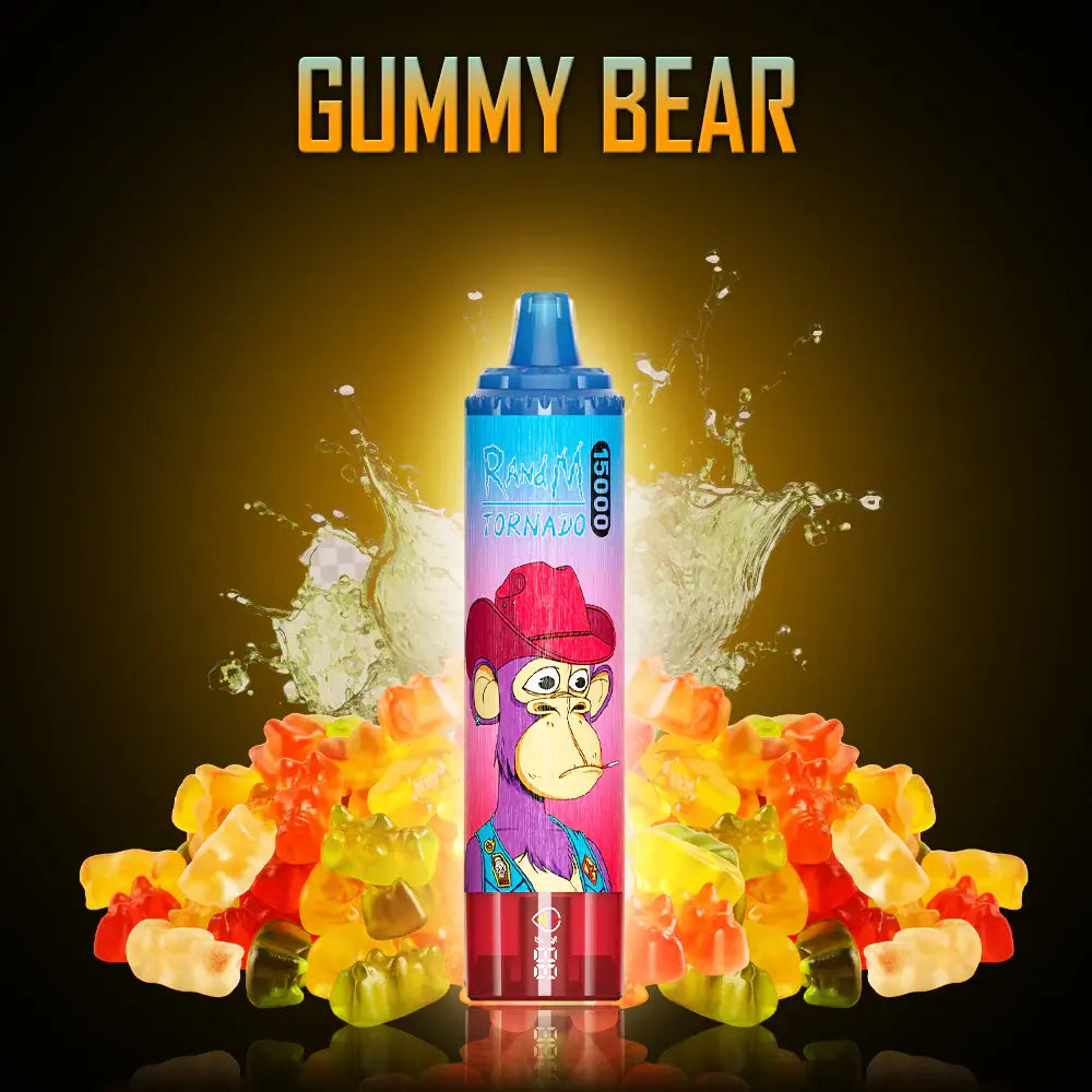 Fumot RandM Tornado 15000 15K Puffs Disposable Vape 20mg Wholesale Gummy Bear
