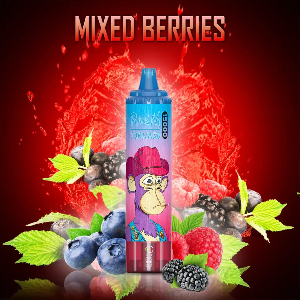 Fumot RandM Tornado 15000 15K Puffs Disposable Vape 20mg Wholesale Mixed Berries