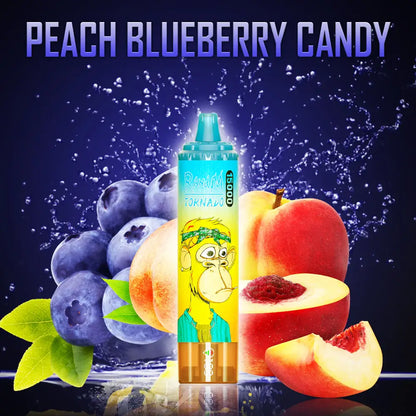 Fumot RandM Tornado 15000 15K Puffs Disposable Vape 20mg Wholesale Peach Blueberry Candy