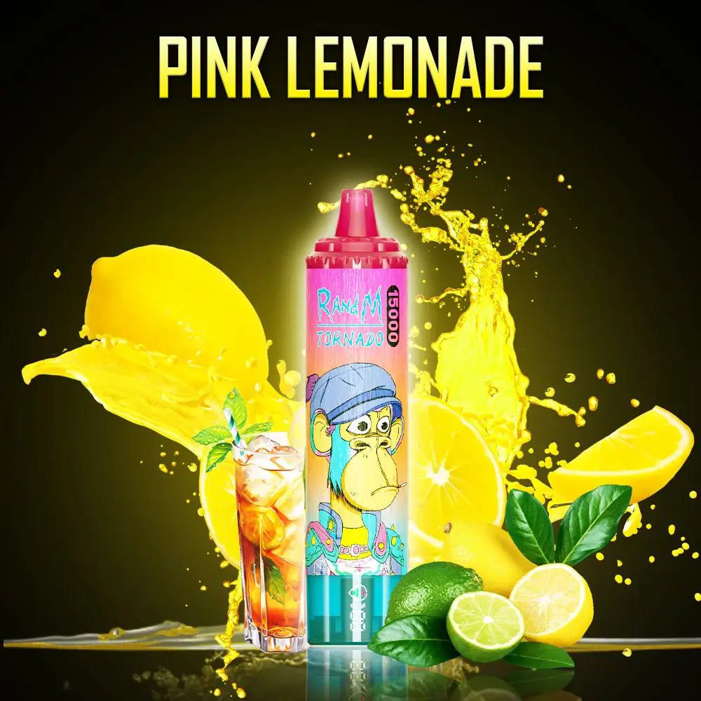 Fumot RandM Tornado 15000 15K Puffs Disposable Vape 20mg Wholesale Pink Lemonade