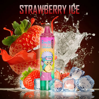Fumot RandM Tornado 15000 15K Puffs Disposable Vape 20mg Wholesale Strawberry Ice