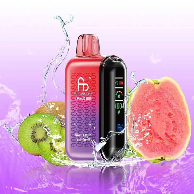 Fumot Tornado 20000 Dual Mesh Disposable Vape 20mg Kiwi Passion Fruit Guava