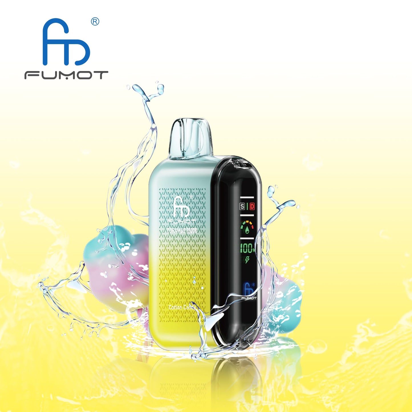  Fumot Tornado 20000 Dual Mesh Disposable Vape 20mg Wholesale Cotton Candy