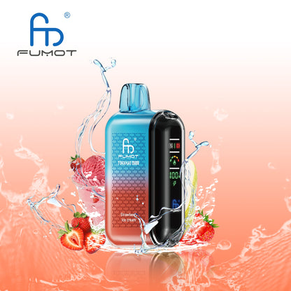  Fumot Tornado 20000 Dual Mesh Disposable Vape 20mg Wholesale Strawberry Ice cream