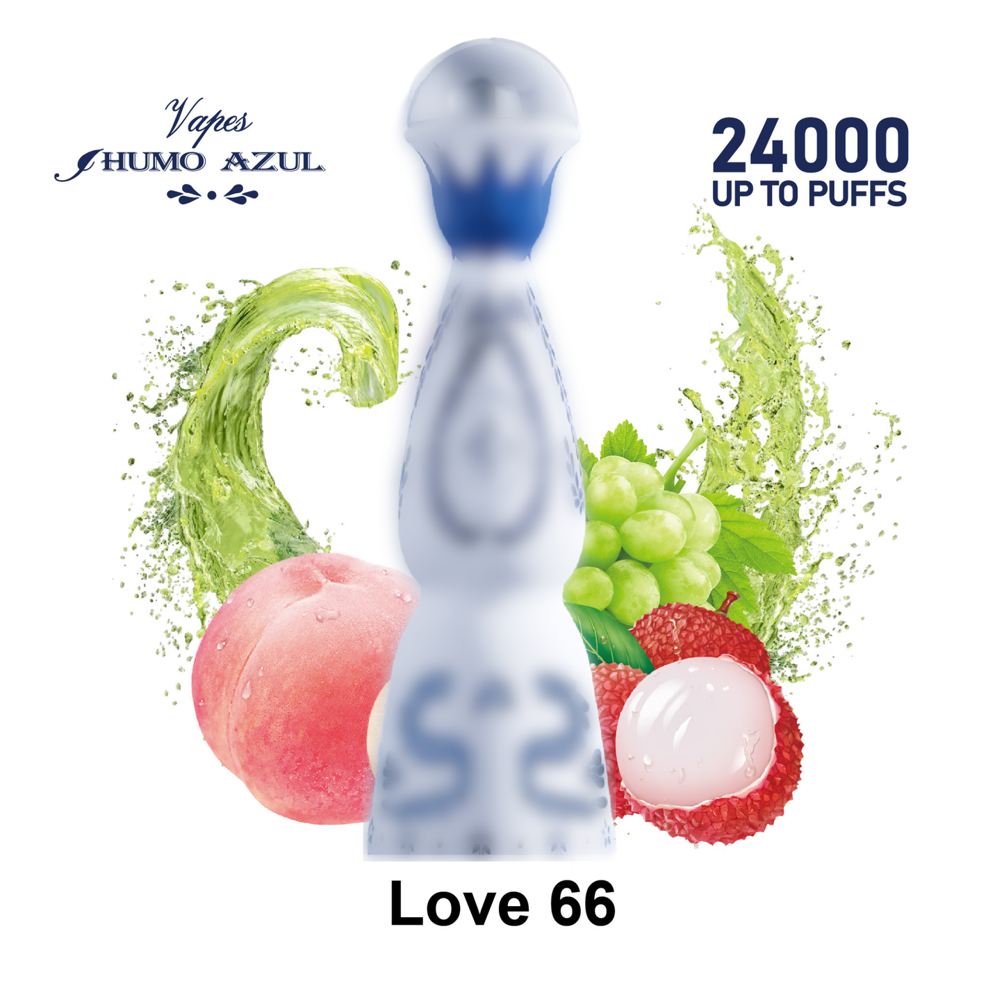 Humo Azul 24K 24000 Puffs Disposable Vape  Love 66