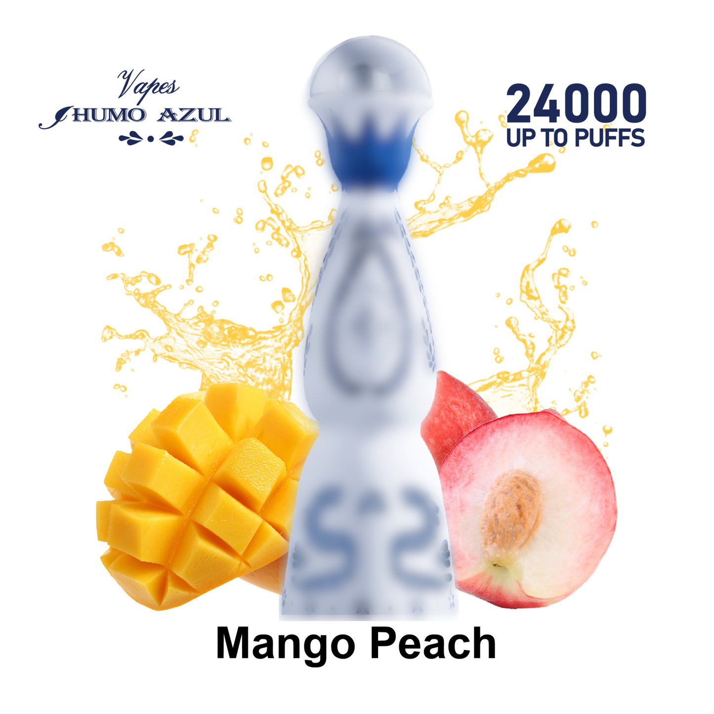 Humo Azul 24K 24000 Puffs Disposable Vape  Mango Peach