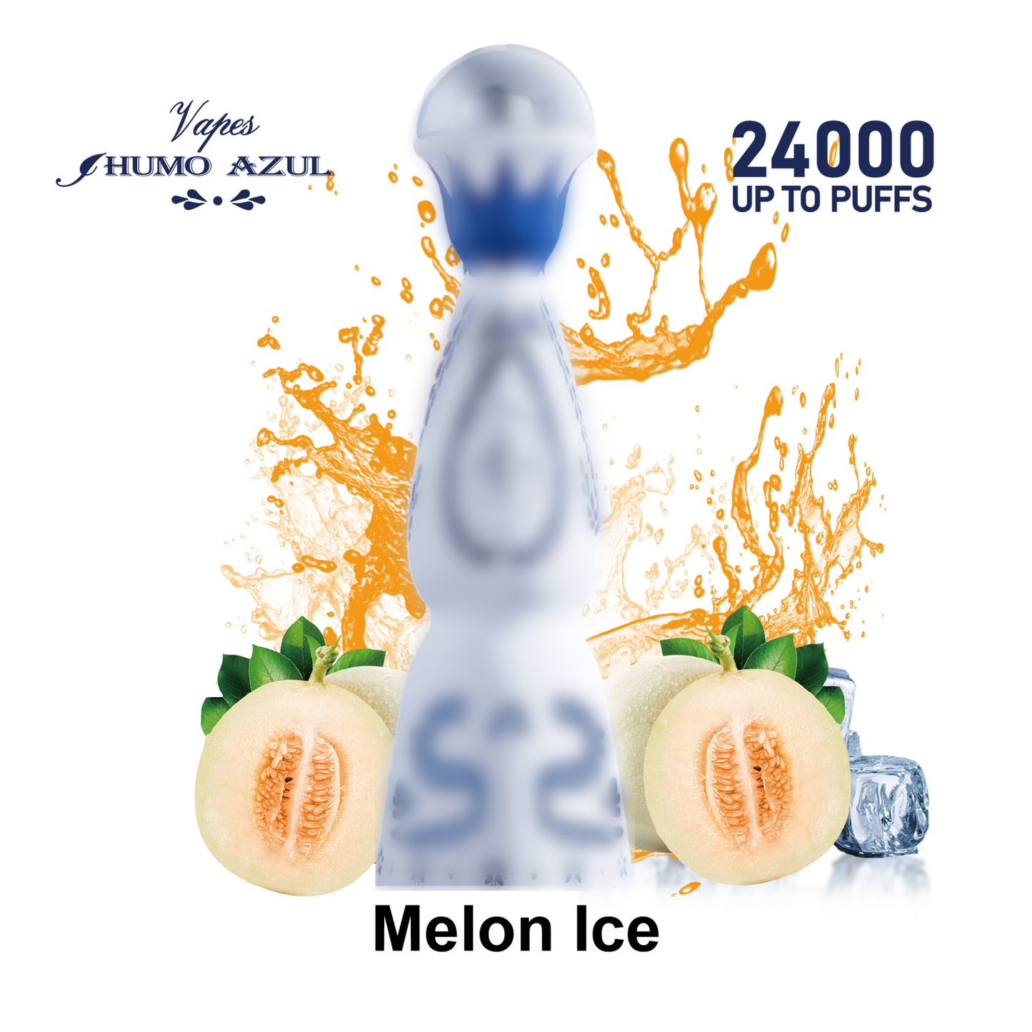 Humo Azul 24K 24000 Puffs Disposable Vape  Melon Ice