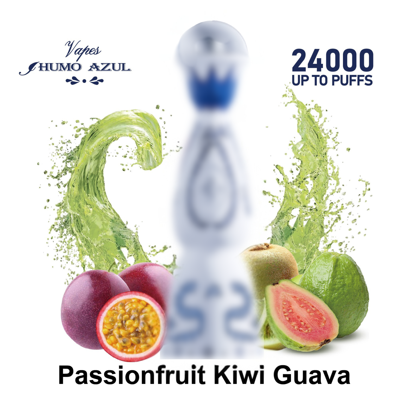 Humo Azul 24K 24000 Puffs Disposable Vape  Passionfruit Kiwi Guava