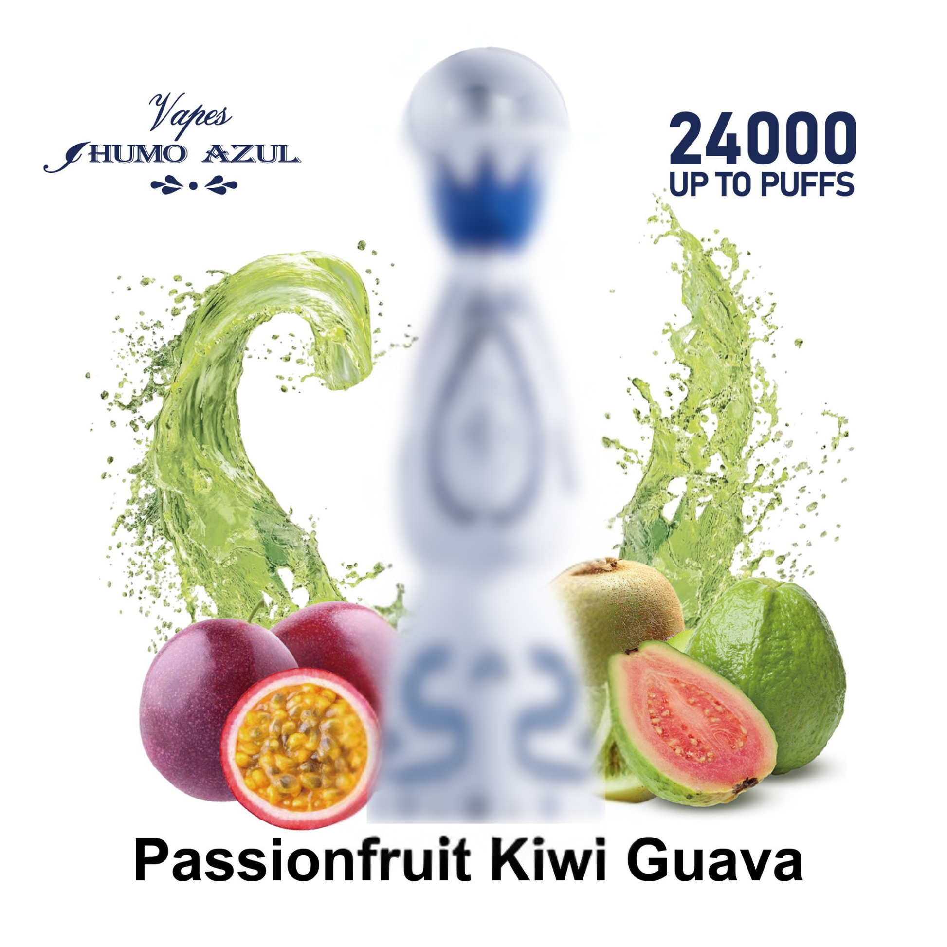 Humo Azul 24K 24000 Puffs Disposable Vape  Passionfruit Kiwi Guava