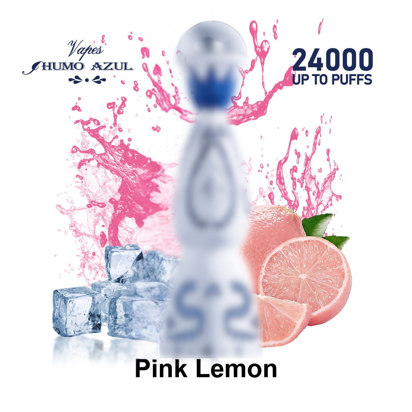 Humo Azul 24K 24000 Puffs Disposable Vape  Pink Lemon