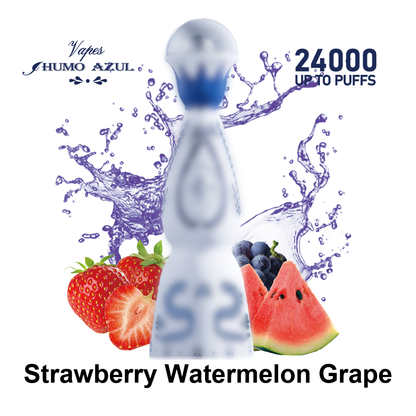 Humo Azul 24K 24000 Puffs Disposable Vape  Strawberry Watermelon Grape