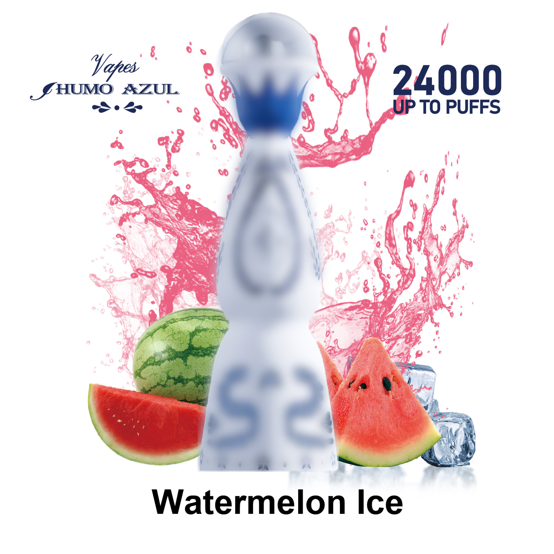 Humo Azul 24K 24000 Puffs Disposable Vape  Watermelon Ice