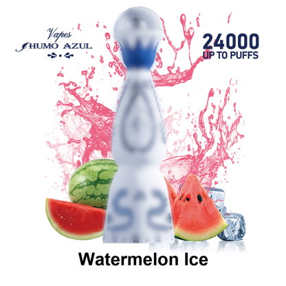 Humo Azul 24K 24000 Puffs Disposable Vape  Watermelon Ice