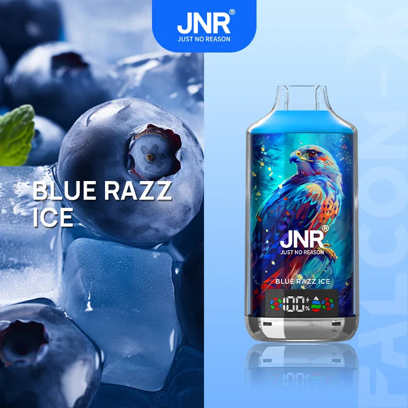 JNR Falcon-X 18000 18K Puffs Disposable Vape 20mg Wholesale Blue Razz Ice