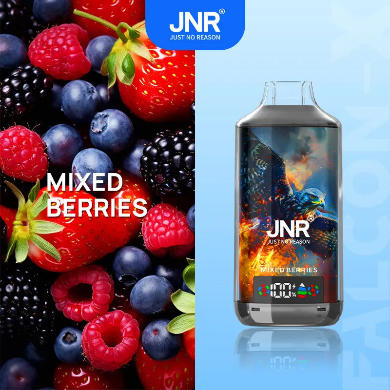 JNR Falcon-X 18000 18K Puffs Disposable Vape 20mg Wholesale Mixed Berries