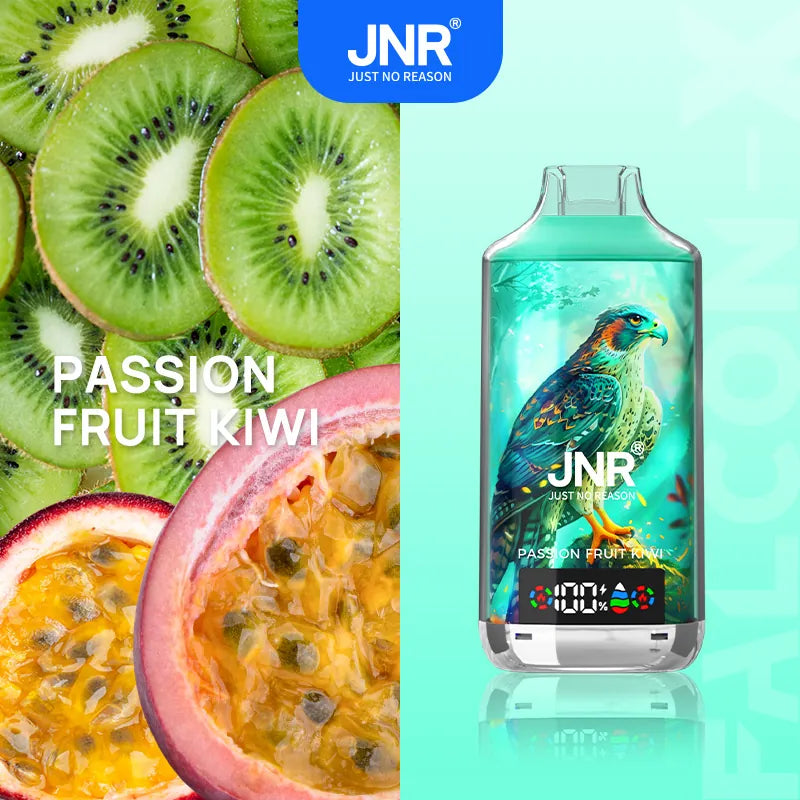 JNR Falcon-X 18000 18K Puffs Disposable Vape 20mg Wholesale Passion Fruit Kiwi