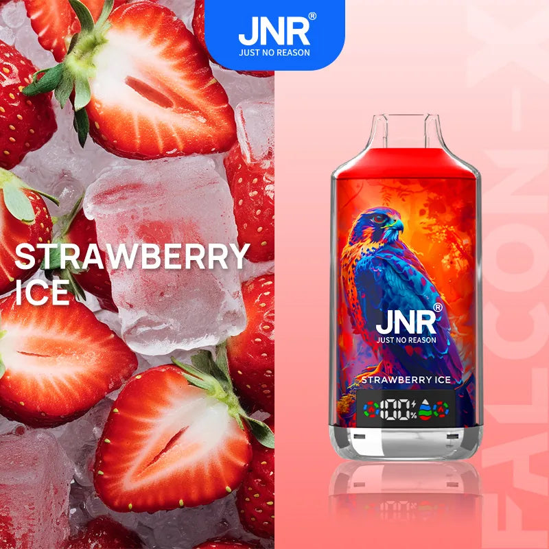 JNR Falcon-X 18000 18K Puffs Disposable Vape 20mg Wholesale Strawberry Ice