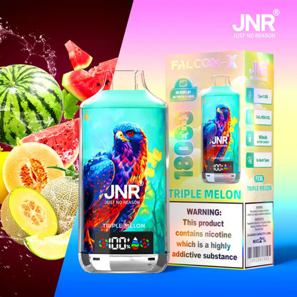 JNR Falcon-X 18000 18K Puffs Disposable Vape 20mg Wholesale Triple Melon