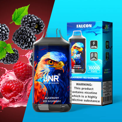JNR Falcon 16000 16K Puffs Disposable Vape 20mg Wholesale Blackberry Red Raspberry