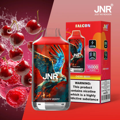 JNR Falcon 16000 16K Puffs Disposable Vape 20mg Wholesale Cherry Berry
