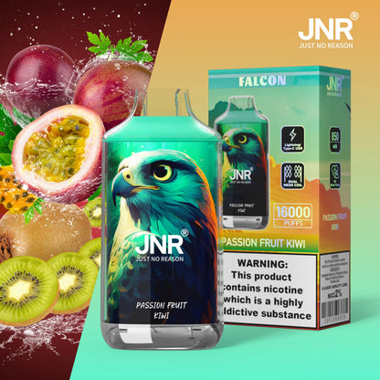 JNR Falcon 16000 16K Puffs Disposable Vape 20mg Wholesale Passion Fruit Kiwi
