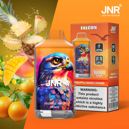 JNR Falcon 16000 16K Puffs Disposable Vape 20mg Wholesale Pineapple Mango Orange