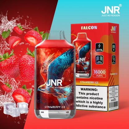 JNR Falcon 16000 16K Puffs Disposable Vape 20mg Wholesale Strawberry Ice