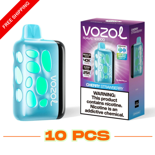 (10 PCS) VOZOL RAVE 40000 40K Puffs Disposable Vape