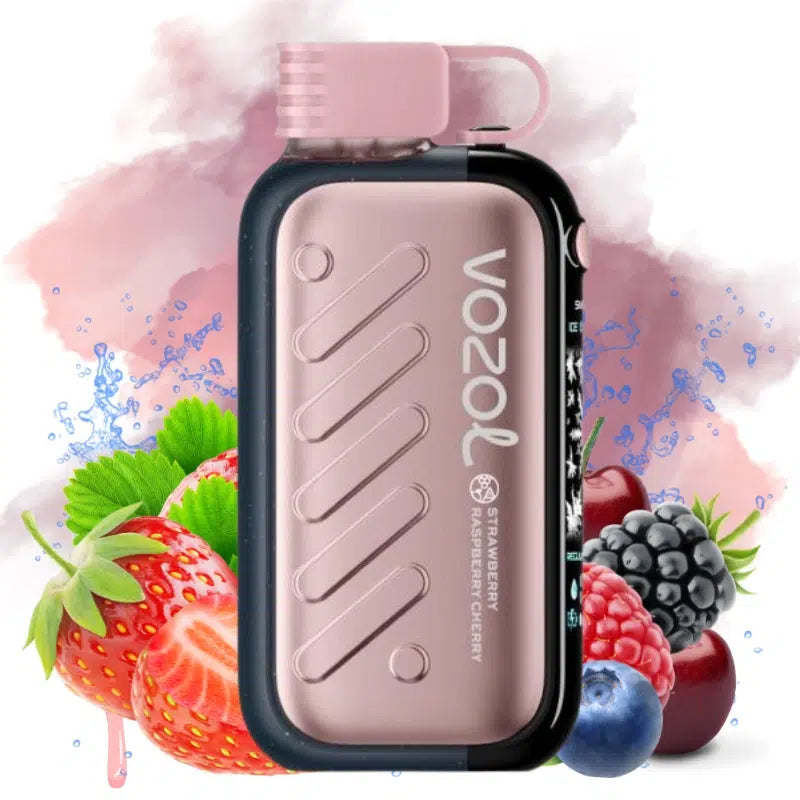 VOZOL Gear Ice & Sweet 50000 50K Puffs Disposable Vape 50mg Strawberry Raspberry Cherry