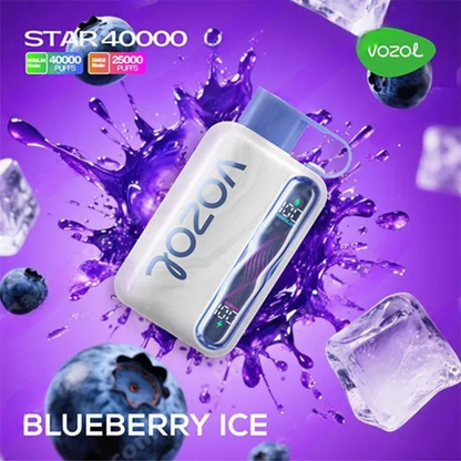 VOZOL Star 40000 40K Puffs Disposable Vape 50mg Wholesale Blueberry Ice