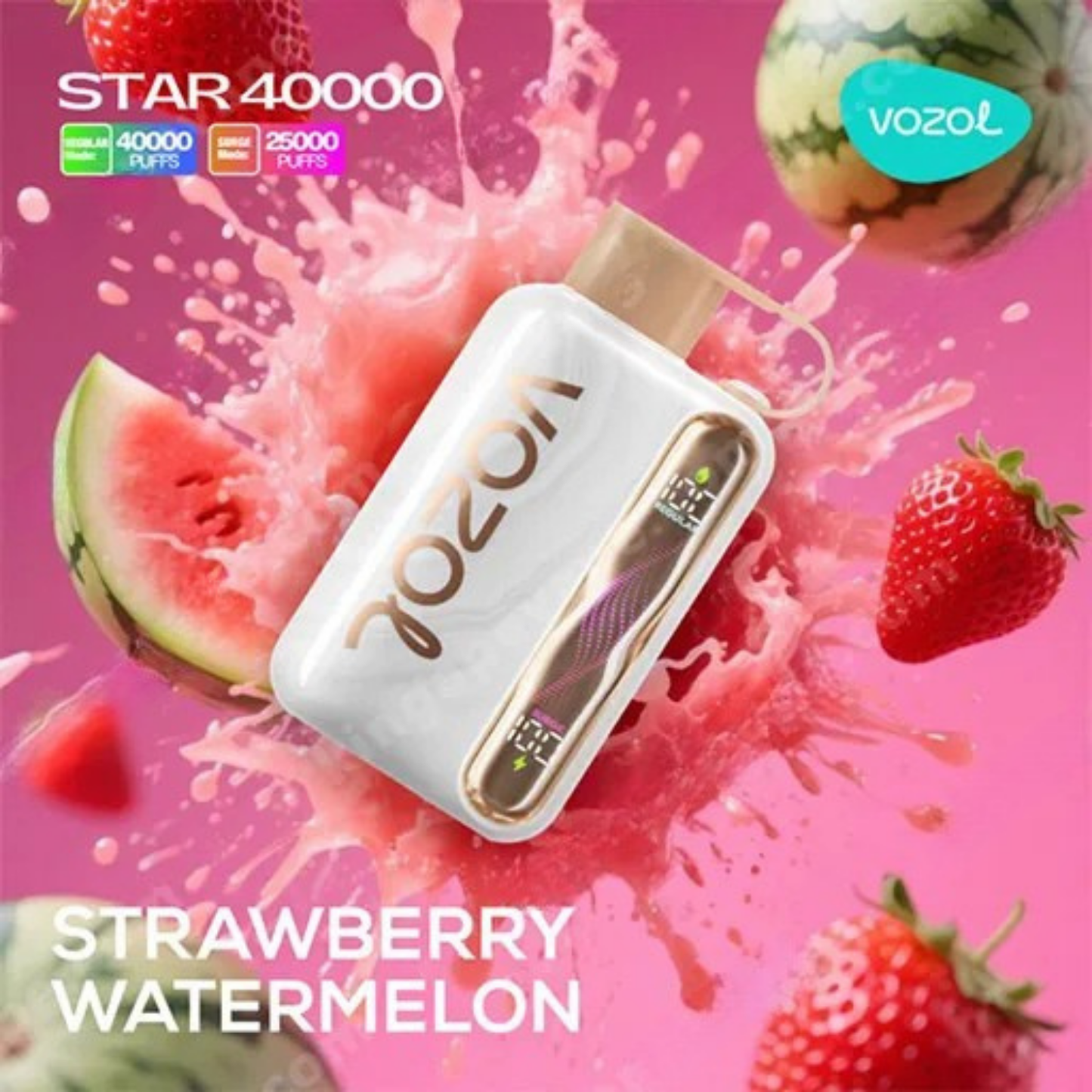 VOZOL Star 40000 40K Puffs Disposable Vape 50mg Wholesale Strawberry Watermelon