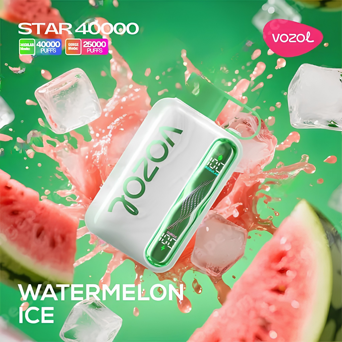 VOZOL Star 40000 40K Puffs Disposable Vape 50mg Wholesale Watermelon ice