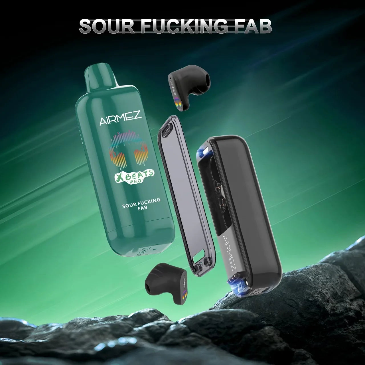 Airmez Xbeats Pro 50000 50K Puffs Smart Vape with Bluetooth Earbuds