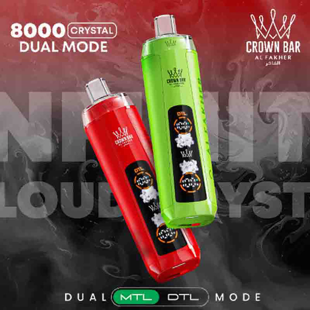 elfbar elfa master akku Al Fakher Crown Bar Crystal 8000 Disposable $13.99