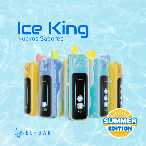 (10 Pcs) Elf Bar Ice King Summer Edition 40000 40K PUFFS Disposable Vape