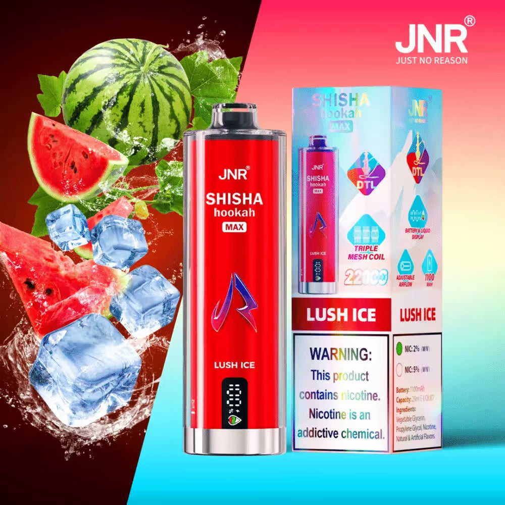 JNR Shisha Max 22K 22000 Puffs Disposable Vape